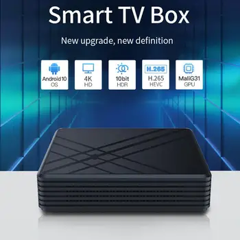 Smart TV Box Android 9.0 TV Kastē 4 GB RAM, 32 GB ROM Vrg-bezmaksas Saskarne Youtube Media Player Smart TV televizora pierīce, kas Atbalsta 4K, 3D