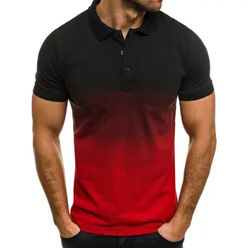 Biznesa Golfa Vīriešu Polo Krekls ar Īsām Piedurknēm Polo Krekls Kontrasta Krāsu Apģērbu Vasaras Streetwear Gadījuma Modes Vīriešu Polo Tops 5XL