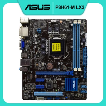 Par Asus P8H61-M LX2 v3.0 Intel Mātesplate LGA 1155/Ligzda H2 ar I/O plate SATA 2, ko Izmanto Mainboard komplekts