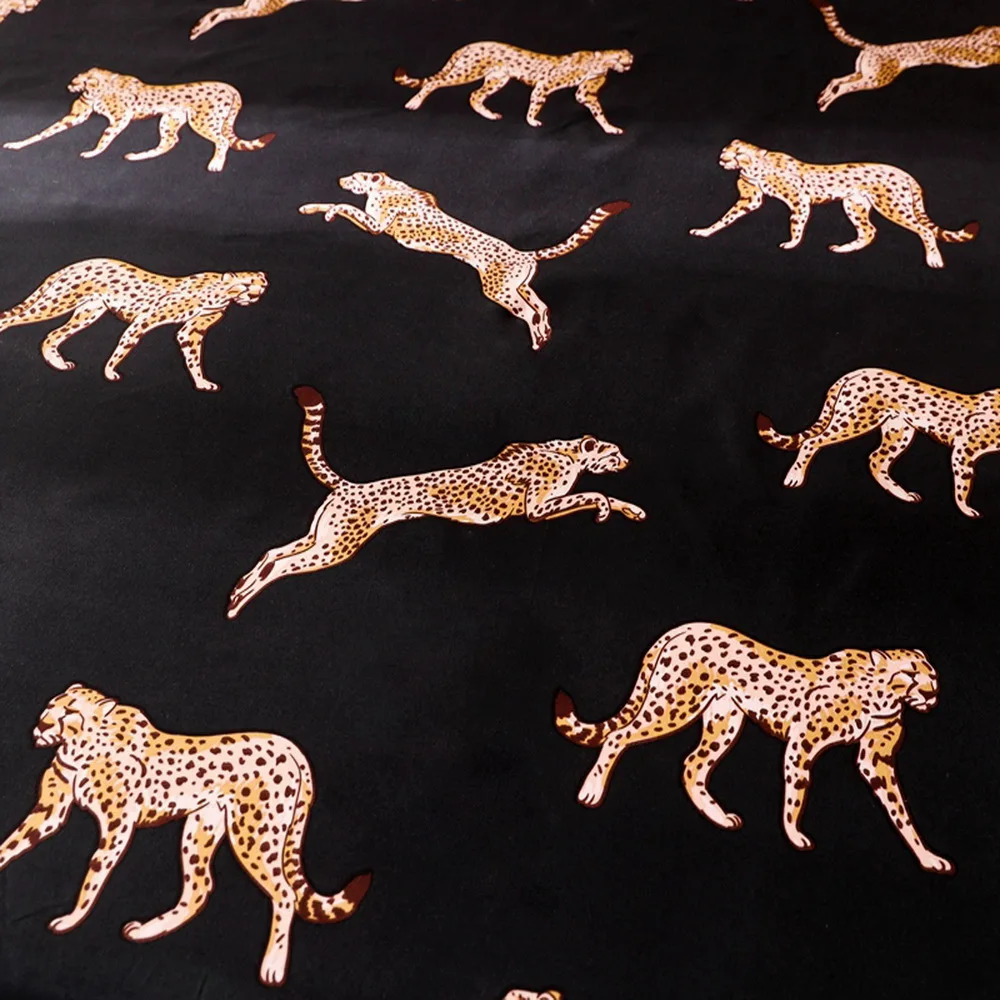 KARSTĀ pārdot Sexy modes leopard Aprīkots lapa palagi vāka Pārklājs Kārta elastīgas 90*200*30 cm 180*200*30 cm