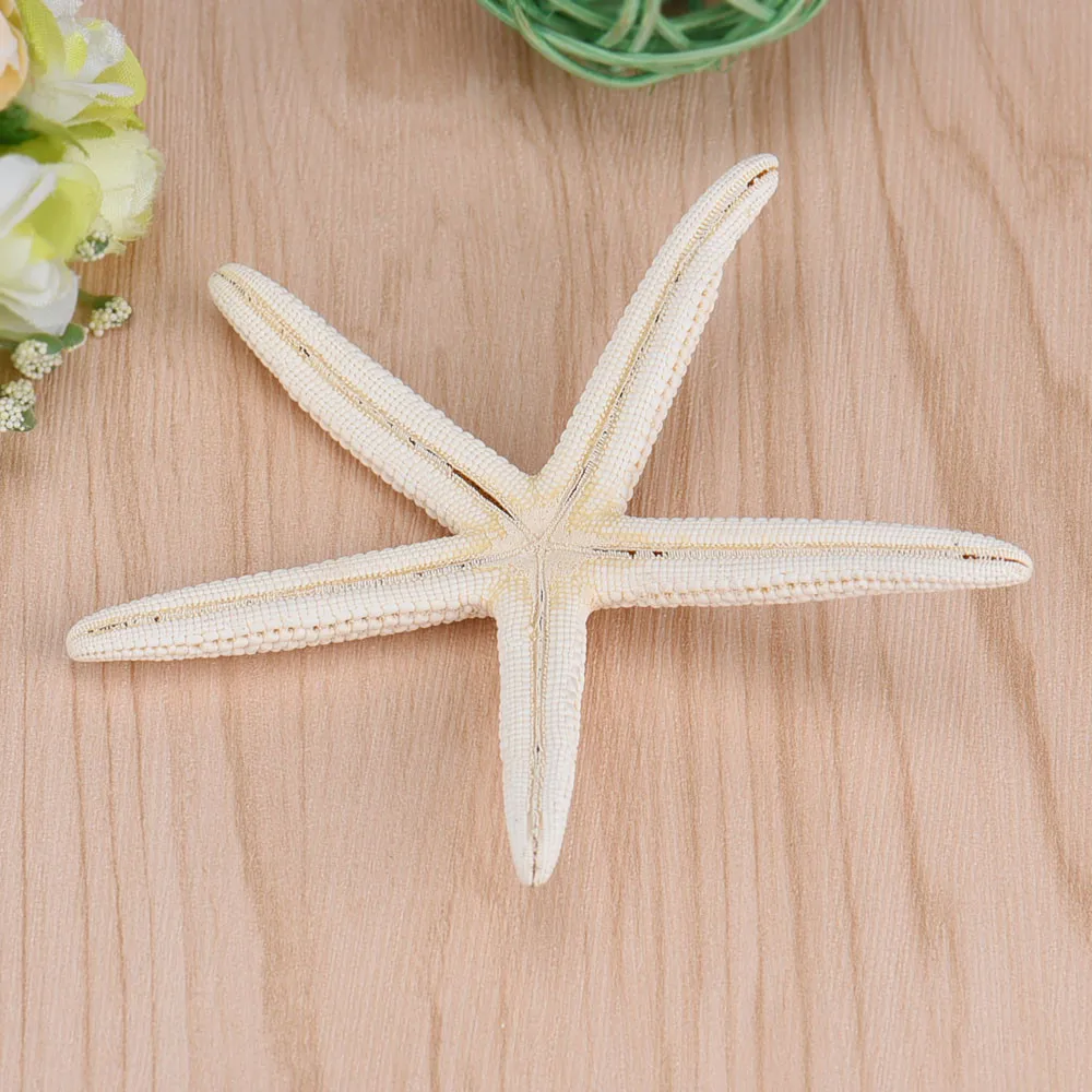 1 Gabals 10-12cm, Baltā Dabas Pirkstu Starfish Amatniecības Apdare Dabas Jūras Zvaigzne DIY Pludmales Māja Dekori