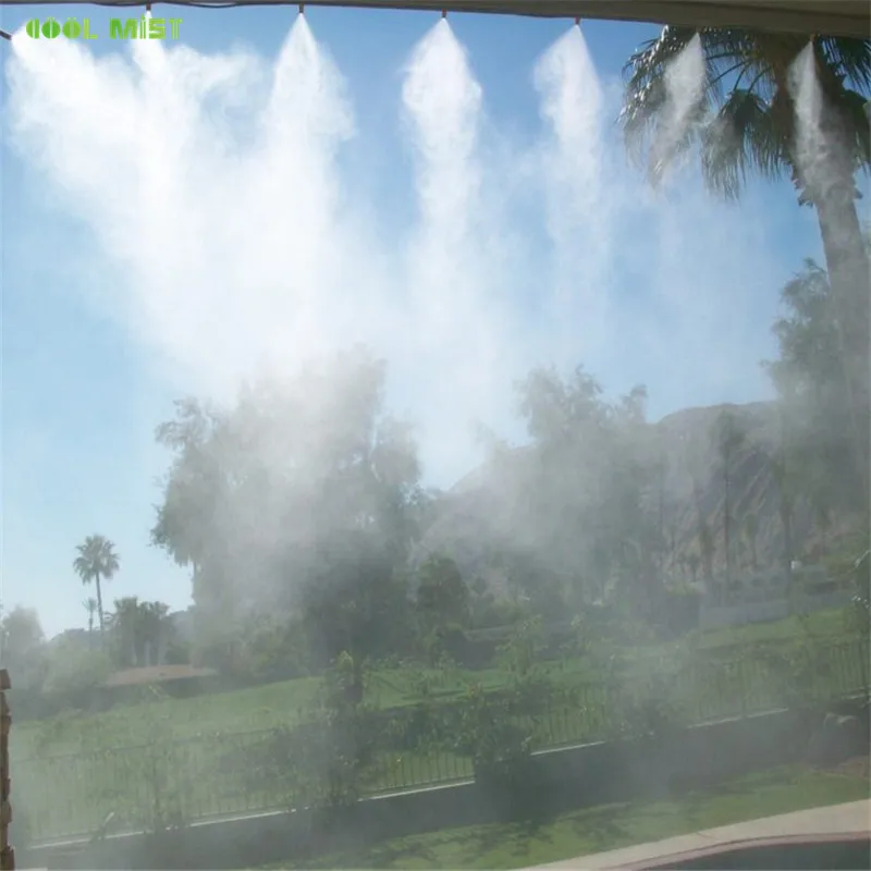 H66 Ūdens Miglu Dzesēšanas Sistēma, Vasaras Sprinkleru Misiņa Sprauslas Āra Dārza Siltumnīcefekta Smidzinātājs Ūdens Strūklu 6M-18M Laistīšanas komplekti
