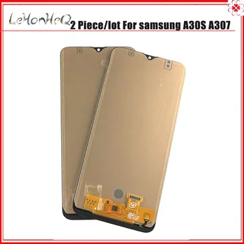 2 Gabals/daudz LCD SAMSUNG GALAXY A30S A307H/DS A307F LCD Displejs, Touch Screen Digitizer Rezerves Daļas Galaxy A30S LCD