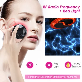 LED Kvantu Terapijas RF EMS Skaistumu Ierīces Radiofrekvences Ādas Atjaunošanos Vibrācijas Rieva Noņemšanas Anti Novecošanās Sejas Liftings