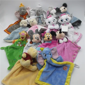 Disney Dumbo marijas kaķis mickey mouse Winne pūks mīksta plīša sedziņa, rotaļlietas Bērniem, Dāvanas, rotaļlietas, bērnu mīksta karikatūra segu rotaļlietas