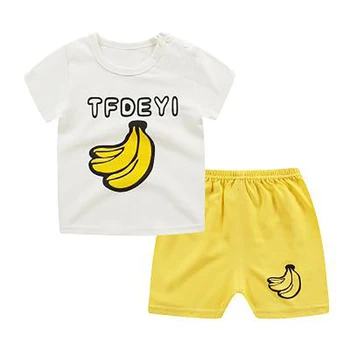 ZWY790 Baby Zēni Meitenes Karikatūra Drēbes, Apģērbs Atbilstu Cute Bērnu Vasaras Kokvilnas 2-10 Gadiem Bērniem Zēnu Apģērbu Komplekti, T-Shrit+Bikses