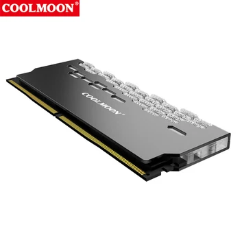 COOLMOON Pūķis Bruņas AURA SYNC Alumīnija Sakausējuma RAM Korpusa Radiatora MOD 2gab A-RGB RAM Bruņas Varavīksnes Apgaismojums Atmiņas Vēsāks