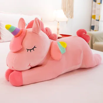 Radošā Plīša Rotaļlietas Lieliem Atrodas Unicorn Lelli Ērti Spilvenu Bērnu Dāvanu Kawaii Dekompresijas Peluche Bērnu Dzimšanas dienu