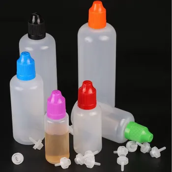 5gab 20ml LDPE Plastmasas Pudele ar Pilinātāju Ilgi Padoms ir Tukšs E Šķidro Izspiest Vape Pudele ar bērnu aizsardzībai paredzētām Klp Losjons Konteineru