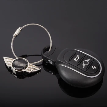 Auto Stils Mini Cooper Keychain Taustiņu Ķēdi, Gredzenu S JCW Viens R50-R53 R55 R56 R57 R60, R61 F54 F55 F56 F57 F60 Auto Piederumi
