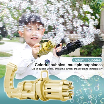 Jaunu Bērnu Rotaļu Burbulis Gatling Gun Elektriskais Burbuļu Mašīna Automātiski Burbulis Rotaļlietas Burbuļu Mašīna, Lai Bērniem Āra Kāzu Burbulis