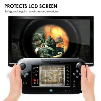 3Pack Aizsardzības Stiklu Nintend Wii U Rūdīta Stikla Ekrāna Aizsargs Nintendos Wii U Stikla Aksesuāri Ekrāna Filmu