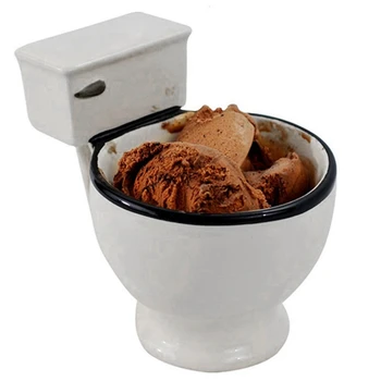 Jaunums Tualetes Keramikas Krūze ar Rokturi 300Ml Kafija Tēja Piens, saldējums Kausa Funny Dāvanas
