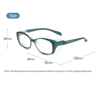 Caurspīdīgs Datora Brilles Rāmis Sievietēm, Vīriešiem Anti-miglas Zilā Gaisma Apaļas Brilles Pretbloķēšanas Brilles, Optisko Briļļu Briļļu #W5