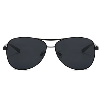 Vintage Polarizētās Vīriešu Saulesbrilles Luksusa Sievietes Retro Metāla, Saules Brilles Modes Zīmola Dizainere Klasiskais Melns (Classic Black Aviācijas Oculos