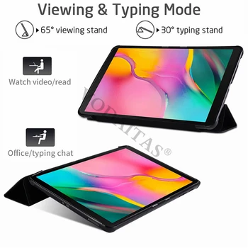 TPU soft Case for Samsung Galaxy Tab 10.1 2019 SM-T510 SM-515 Gadījumā Ultra Slim būtiska Stāvēt vāciņu Galaxy Tab 10.1 T510