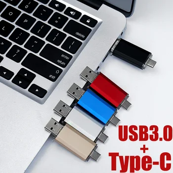 Photostick 128GB 256 GB TIPA-C, USB Flash Drive ātrgaitas 64GB USB C Memory Stick Pendrive Pen Drive 32GB c tipa flashdrive 3.0