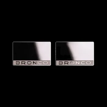 1 pāris Nerūsējošā Tērauda Atpakaļskata Spogulis, Objektīvs ar Logo 1/10 Traxxas TRX4 Bronco RC Kāpurķēžu Auto Detaļas, Piederumi