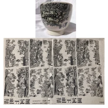 2GAB Keramikas Mākslas Pārneses Papīrs Glazūru Underglaze Melna Papīra Ziedu Augstas Temperatūras Keramikas Uzlīmes DIY Polimēra Māla Rīki