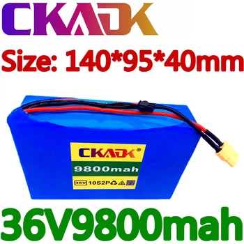 CKADK 10S2P 36V 9.8 Ah 450Watt 18650 Litija jonu akumulators ForScooter skeitborda ebike elektrisko velosipēdu 42V 37V 35E XT60 SM 2P