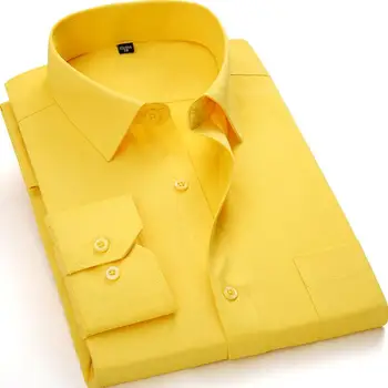 Jaunu 2021 Vīriešu tērpu Kreklu Modes Sarža Stabilu Uzņēmējdarbības Oficiālu Apģērbu ar garām Piedurknēm ar Krūšu Kabatas Vīriešu Sociālā Gadījuma Krekls