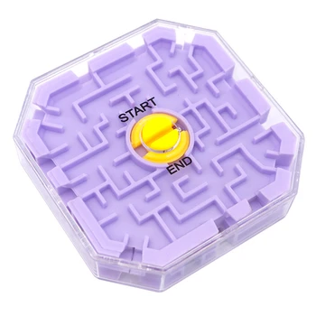 3D Labirints Magic Cube Pārredzamu Ten-sided Puzzle Ātrums Cube Slīdošo Bumbu Spēle Cubos Labirints Rotaļlietas Bērniem Dāvanu Izglītojošas Rotaļlietas