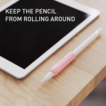 1set Silikona, kas Nav Slīdēšanas Aizsardzības Maisiņš Vāka Rokturis Apple Zīmuli 1nd 2. Piederumi Anti-scratch iPad Touch Screen Pen