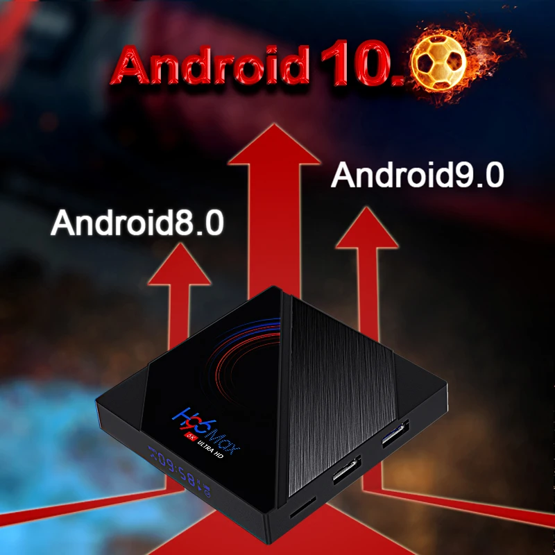 Ir 2021. H96 MAX H616 Smart TV Box android 10.0 4G 64GB 6K Android TV BOX 2.4 G 5.8 G WIFI Google Player Set Top Box Atbalsta IP TV