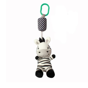 Karikatūra Cute Melnā Un Baltā Zebra Bērnu Grabēt Rotaļlietas Dzīvniekiem, Gulta Bell Un Sport Pakārt Boutique Auto Karājas